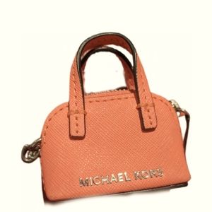 Michael Kors Michael Cindy Leather Coin Purse Charm Key Chain